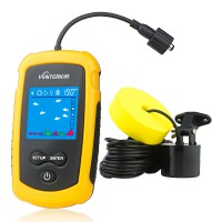 Venterior VT-FF001 Portable Fish Finder with Castable Sonar Transducer and LCD Display 