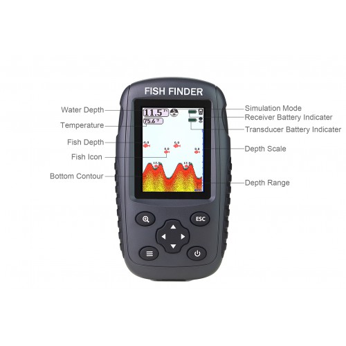 Water Depth Fish Finders Waterproof Portable Fishing Fish Finder