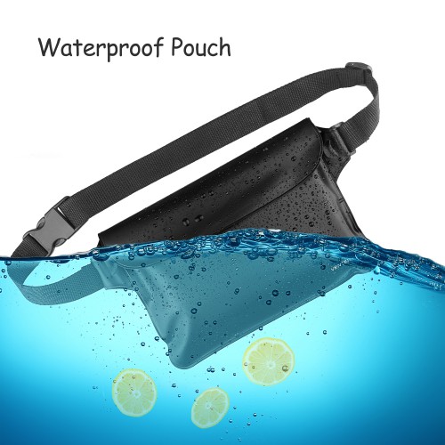 Keep Your Phone Wallet License Safe and Dry Venterior Waterproof Pouch 2 Pack with Adjustable Waist Strap Perfect Dry Bag for Swimming Snorkeling Boating Sailing Water Parks
